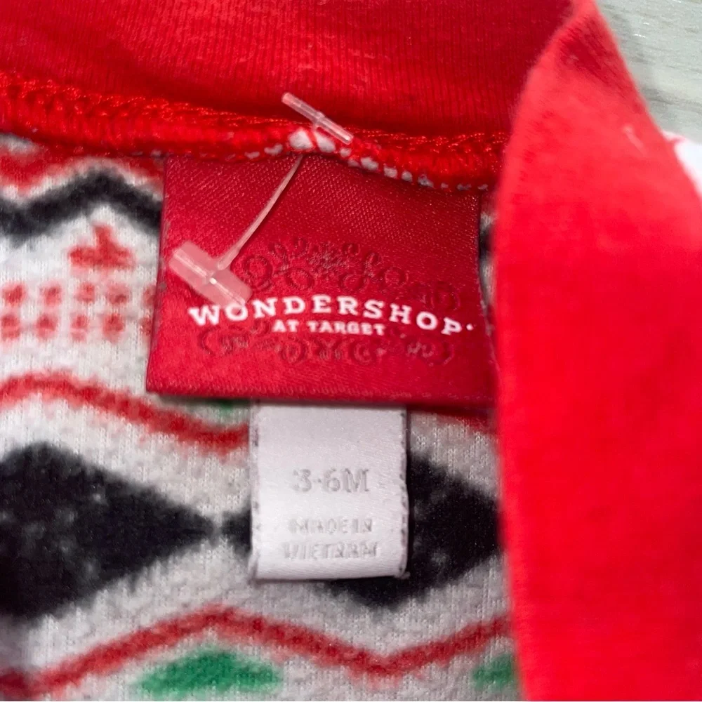 Wondershop Baby Boys Fleece Christmas Sleep & Play Sleeper 3–6 Months